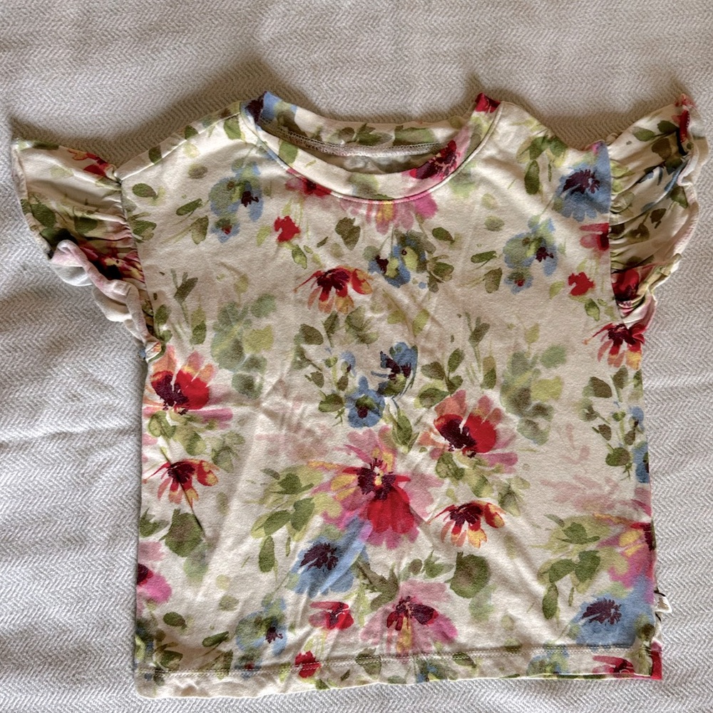 Baby GAP floral flutter-sleeve tee 4T